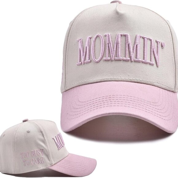 Mommin Trucker Hat Women Men Vintage Embroidered Baseball Cap Adjustable - Picture 1 of 7